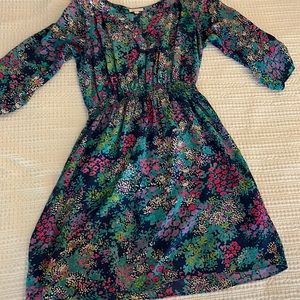 Shoshanna like new silk 3/4 sleeve dress